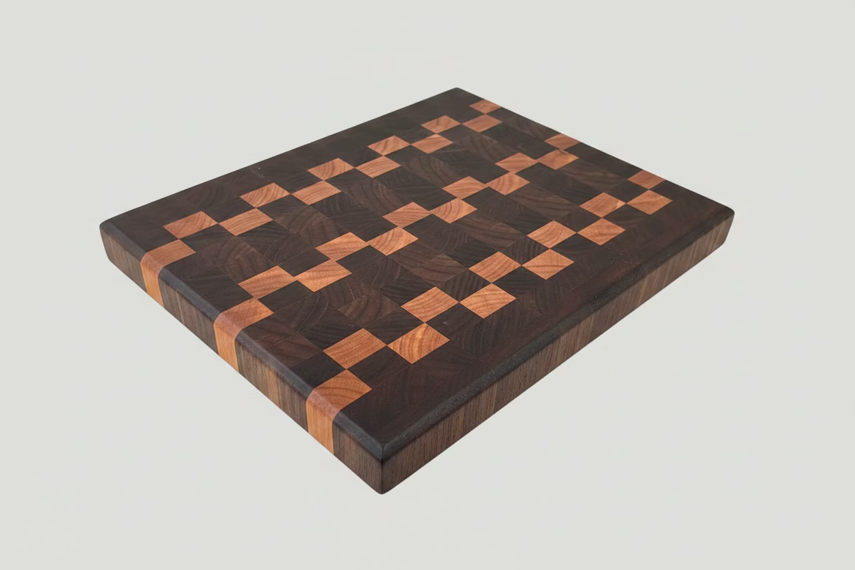 Walnut and Cherry Checkered Endgrain Cutting Board