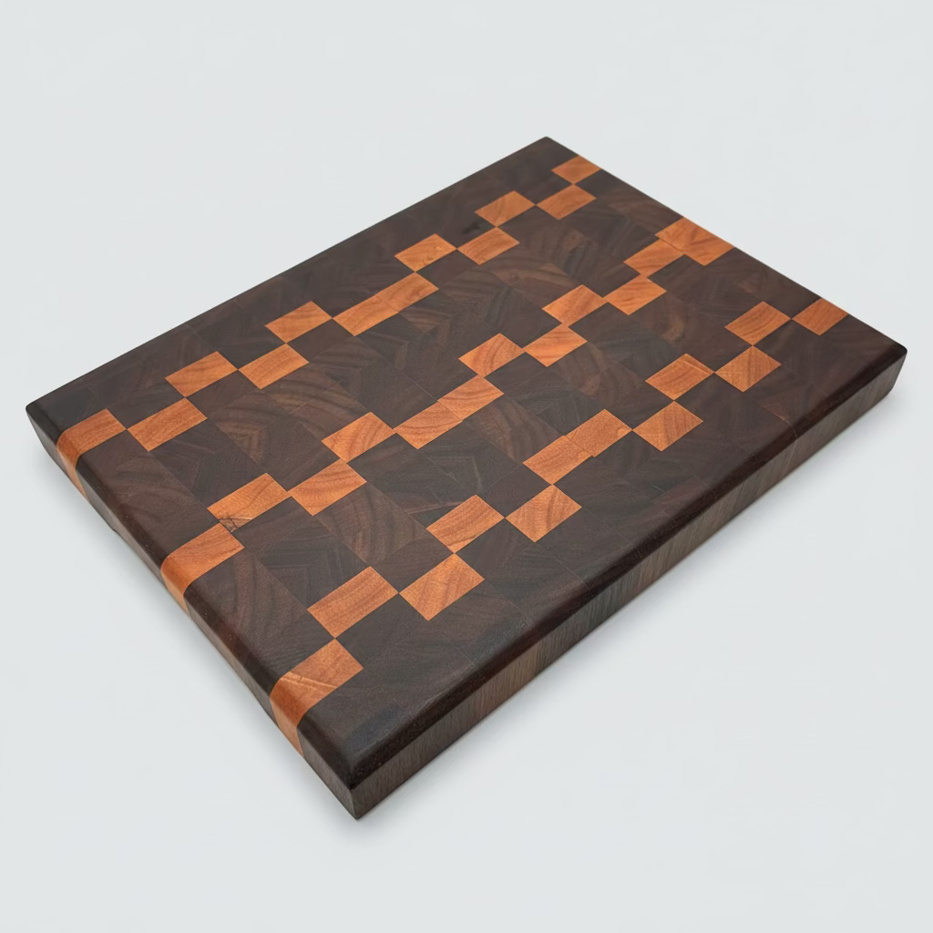 Walnut and Cherry Checkered Endgrain Cutting Board