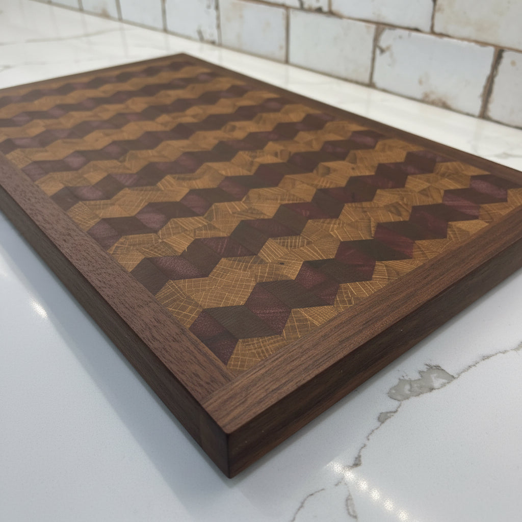 Exotic Chevron Endgrain Cutting Board