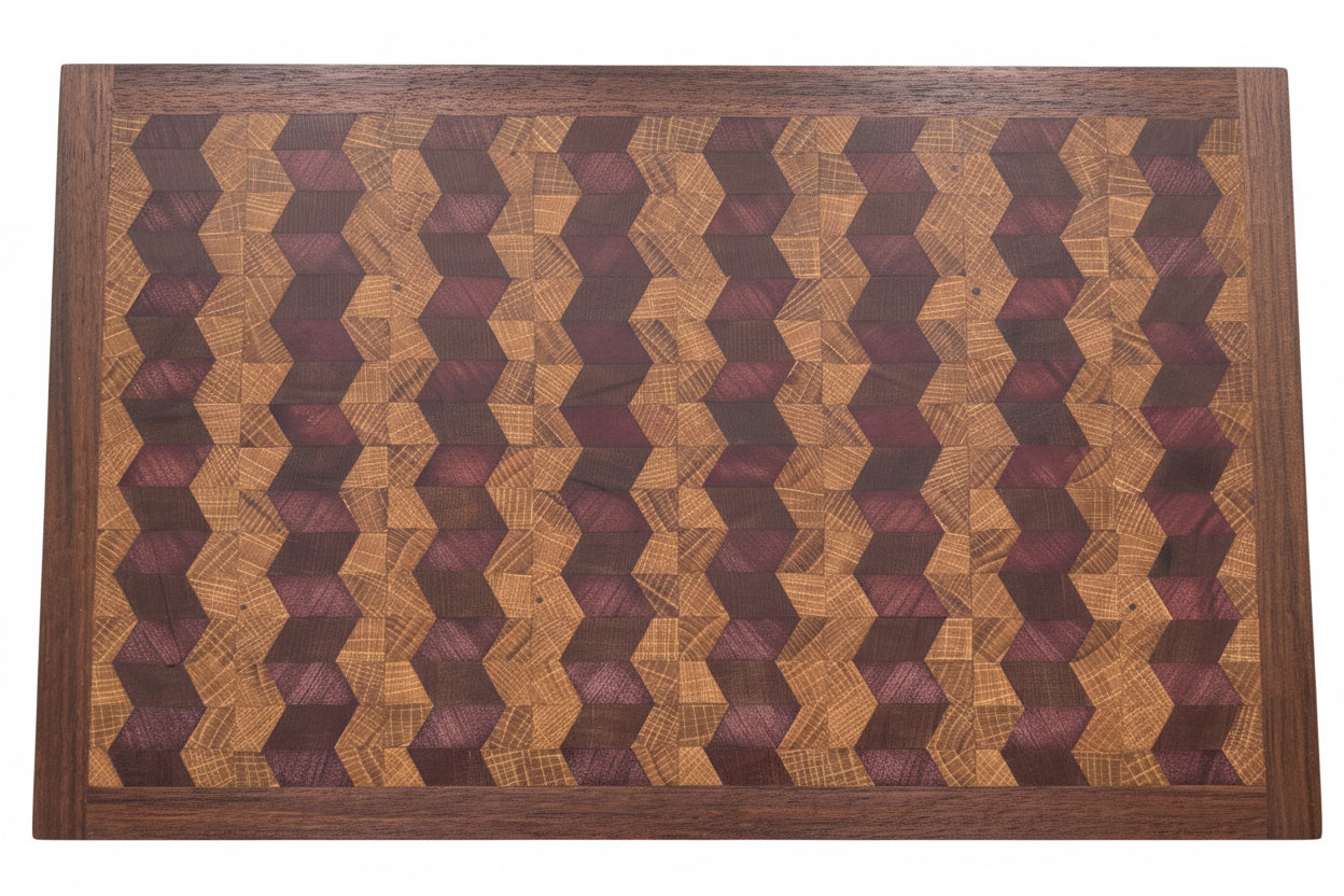 Exotic Chevron Endgrain Cutting Board