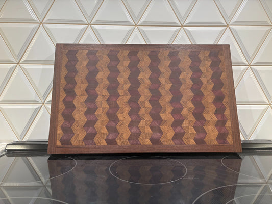 Exotic Chevron Endgrain Cutting Board